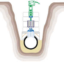 Carotatrice allacci fognari DRILL 160