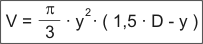 Formula volume del liquido contenuto in un serbatoio sferico