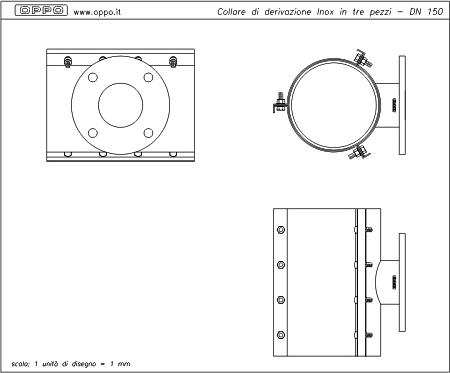 Collare derivazione inox