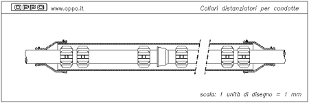 Collari distanziatori per condotte