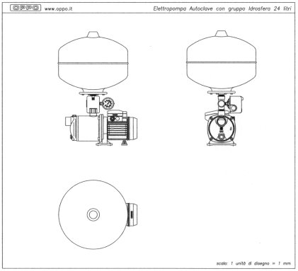 Elettropompa autoclave con gruppo Idrosfera 24 litri