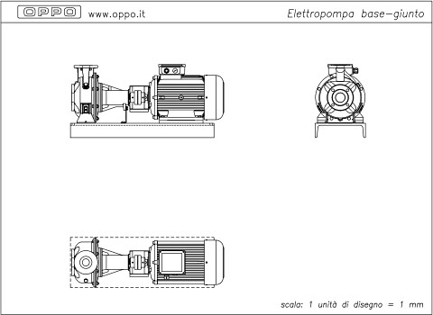 Elettropompa base-giunto