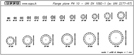 Flange piane PN 10