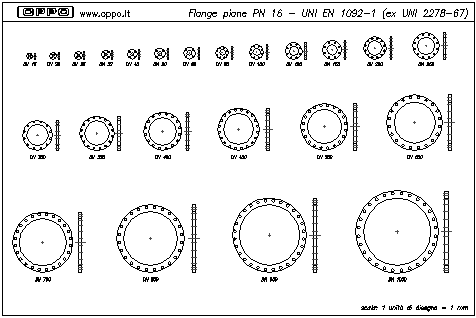 Flange piane PN 16