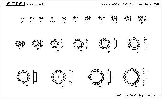 Flange ASME 150 lb - ex ANSI 150
