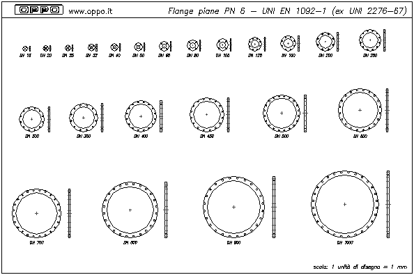 Flange piane PN6