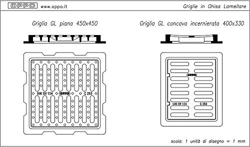 Griglie in Ghisa Lamellare