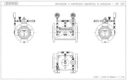 Idrovalvola a membrana regolatrice di pressione