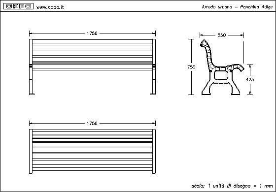 Disegno Panchina Adige