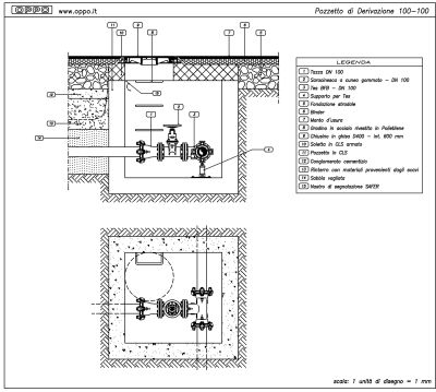 Pozzetto di derivazione 100-100