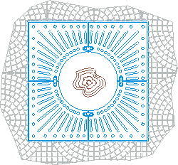 Griglie quadre di protezione per alberi