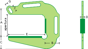 Ganci di sollevamento tubi