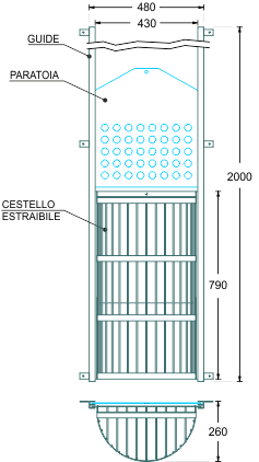 Griglie a cestello per fognatura